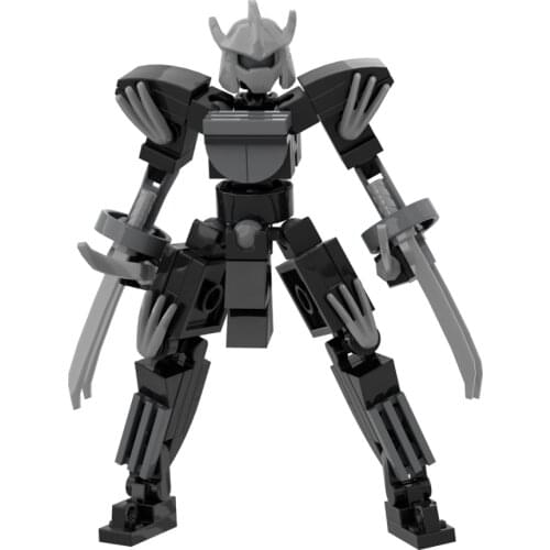 74Pcs Robot Warrior Building Blocks Toys For Children Armor Anime Figure Model 12cm Mech Action Figure Assembly Block Dolls