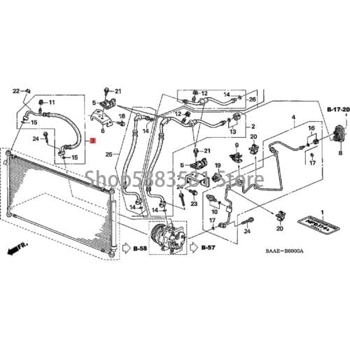 Car Air-conditioning low pressure pipe hon daf it Air-conditioning high-pressure pipe Coola Air-conditioning pipent pipe