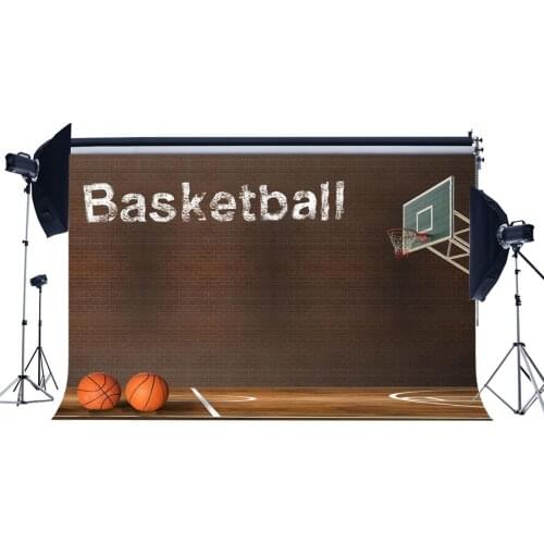 Basketball Court Backdrop NBA Match Backdrops Grunge Brick Wallpaper Interior Stadium Photography Background