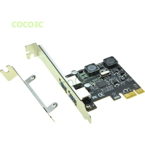 Chipset NEC720202 Superspeed 5Gbps 2 ports USB 3.0 PCI-e Controller Card PCI Express to external USB3.0 Adapter