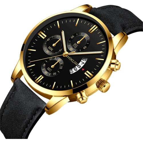 OTOKY Sleek Watch Fashion men watch mesh Strap Mens watches Leather Quartz Wrist men watches 2020 luxury