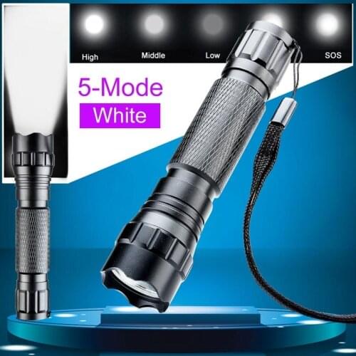 High Power Aluminum WF-501B 3000 Lumens 5 Mode T6 LED 18650 led Flashlight Torch Lamp Waterproof T6 LED Flashlight for fishing