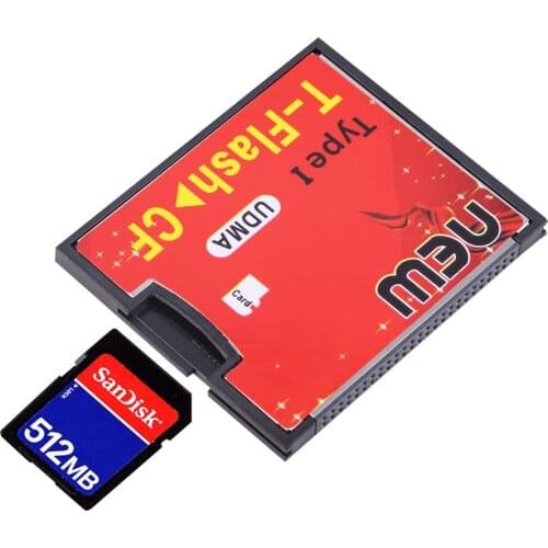 Hot T-Flash to CF type1 Compact Flash Memory Card UDMA Adapter Up to 64GB Wholelsae Dropshipping