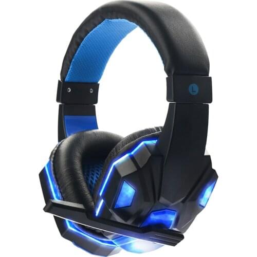 Gaming Headset Surround Stereo Headband Headphone 3.5mm Wired Gamer Headphones for Computer PS4 Over Ear With Mic