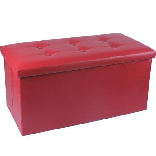 Leather storage bar stool fashion storage nail bedside long sofa stool shoe changing stool one-word sofa chair