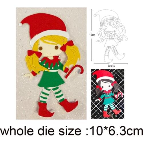 Metal cutting dies cut die mold Christmas doll girl decoration Scrapbook dies stamp crafts knife mould blade punch stencils dies