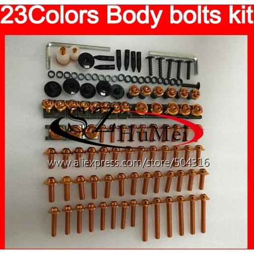 Fairing bolts full screw kit For YAMAHA YZFR6S 06 07 08 09 YZF-R6S R6S YZF R6S 2006 2007 2008 2009 Windscreen bolt screws Nuts