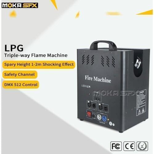 3 Heads Fire Machine Flame Projector DMX Control Special Effects Professional Stage Spray Equipment DJ for Party KTV Performance
