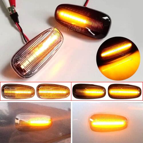 For Opel Zafira A 1999-2005 For Opel Astra G 1998-2009 Flowing Turn Signal Lights Dynamic LED Side Marker Indicator Blinker