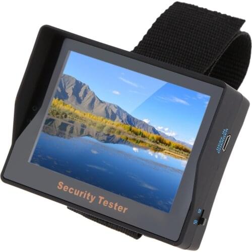 CCTV Security Tester 3.5" TFT Color LED Portable Tester Engineering Treasure CCTV Video Monitor for Surveillance Audio Video