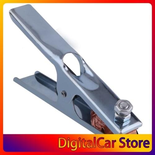 Practical 300A Grounding Welding Manual Welders Arc Earth Chrome-Plated Cable Clip Electrical Clamp Copper Gripping