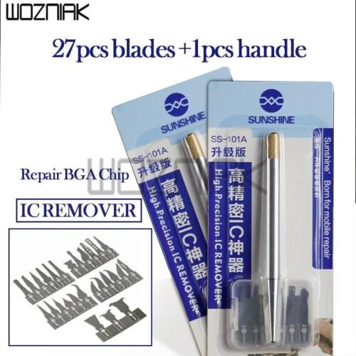 Cellphone Repairs Disassemble NAND IC CHIP Knife 27 Blade Handle for IPhone x 8 7 Motherboard Warping Knife Shovel Glue IC pry