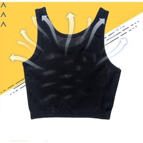 Mesh Chest Binder Tomboy Trans Les Short Shaper Corset Womens Intimates Underwear Cosplay Vest Tank Tops Lesbian Undershirt