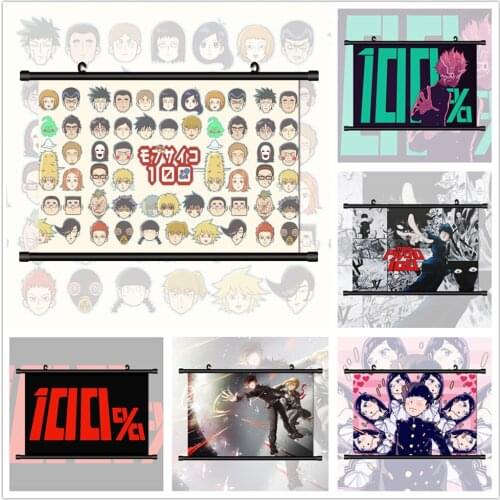 Mob Psycho 100 Kageyama Shigeo Arataka Reigen Anime Manga HD Print Wall Poster Scroll