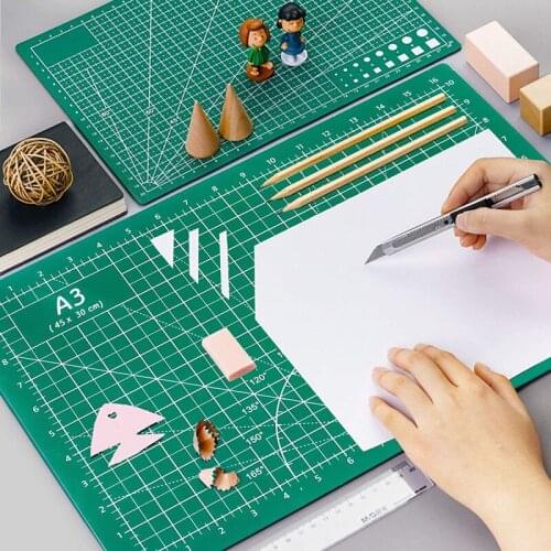 Green Thickening Color Multifunction Pvc Self Healing Cutting Mat Cutting Pad Board Cutter Knife DIY Craft Tool Office Supplies