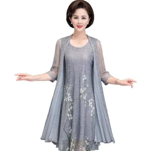 Summer cotton linen 2 piece set dress cardigan women plus size 3xl 4xl 5xl party midi dresses elegant vintage robe femme