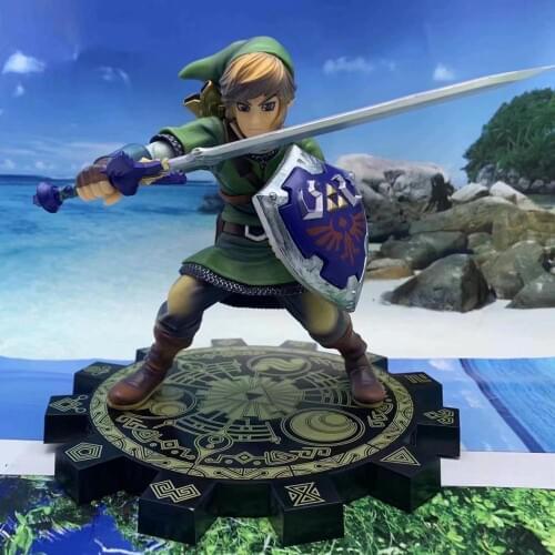 Link Figure Zelda Sky Sword 1/7 statue Figure Decoration Model Toys Gift Doll 20cm