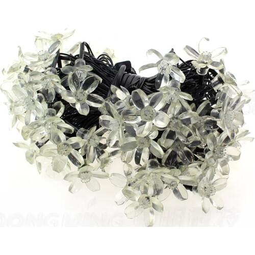 1pcs 10m 80leds Black wires LED string light wedding decor LED Christmas tree light lovely led peach blossom light 110V/220V