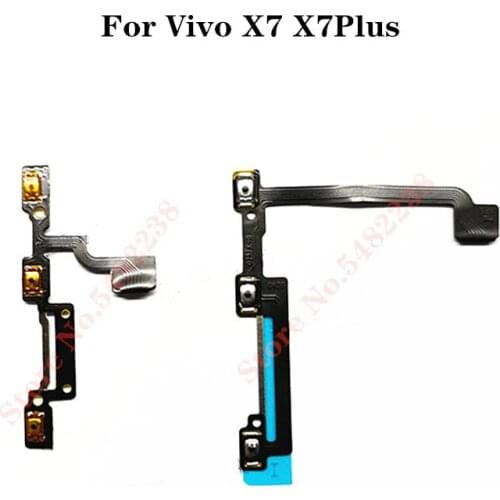 100% Original For Vivo X7 Plus X7Plus Power ON/OFF Volume Buttons Flex Cable Switch Power Connector Replacement Parts