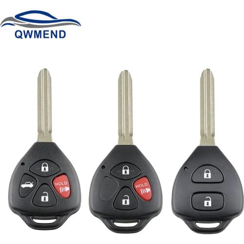 2/3/4 Buttons Car Rmeote Key Shell for Toyota Camry Avalon Corolla Matrix RAV4 Venza Yaris Replacement Smart Car Key Fob Case