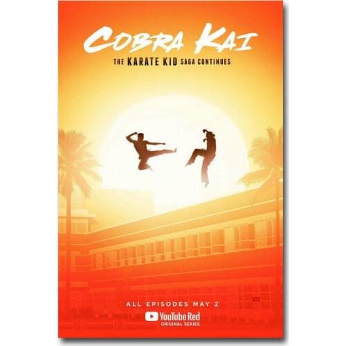 25 Cobra Kai TV Series Silk Art Poster Wall Art Home Decoration Gift