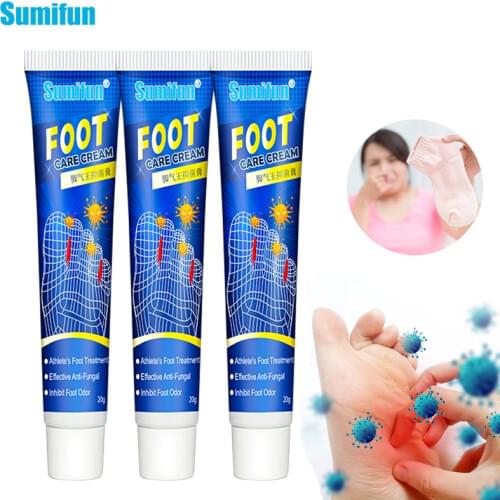 3pcs Athletes Foot Treatments Anti Itch Eczema Cream Antibacterial Feet Odor Ointment Natural Herbal Antifungal Peeling Blister