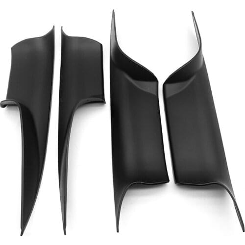 124B 4pcs Car Interior Door Handle Compatible with BMW-F01 F02 Front Rear Left Right Carbon Fiber Inner Doors Panel Handle