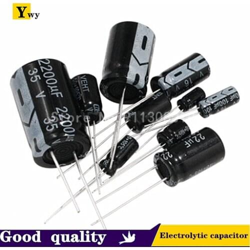 20PCS 35V-470uF aluminum electrolytic capacitor 4V 10V 16V 25V 35V 100UF 220UF 330UF 470UF 680UF 1000UF 47UF 1500UF 10UF 22UF