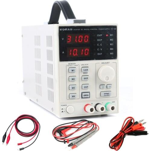 KA3010P Precision Adjustable Digital Linear Programmable DC Power Supply 30V 10A 0.01V 0.001A USB RS232 Port Connect Compute