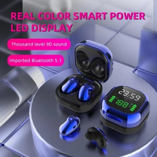 Bluetooth 5.1 Earphones Sports Waterproof Headset S6 Plus TWS Wireless Stereo Headphones Music In-ear Earbuds for smart phone