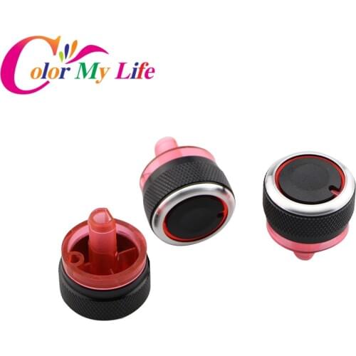 Color My Life Car Air Conditioning Heat Control Switch Button Knob For Peugeot 206 207 2006-2011 For Citroen C2 2007-2011 Parts