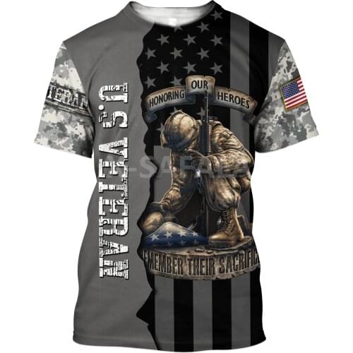 Summer Fashion Men T shirt US Navy US Veteran Flag Eagle Soldier 3D Printed T shirts Unisex Harajuku shirt Casual Tee Tops-5