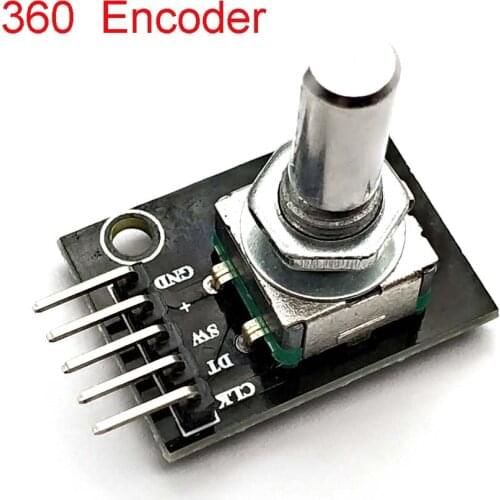 360 Degrees Rotary Encoder Module For Arduino Brick Sensor Switch Development Board KY-040 With Pins