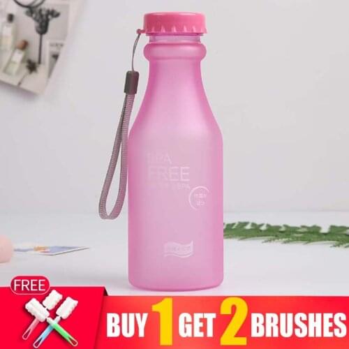 My Reusable Plastic Cute Water Bottle Jug Bpa Free 550ml Portable Leak-proof Outdoor Running Camping Drinkware Infuser Bottles