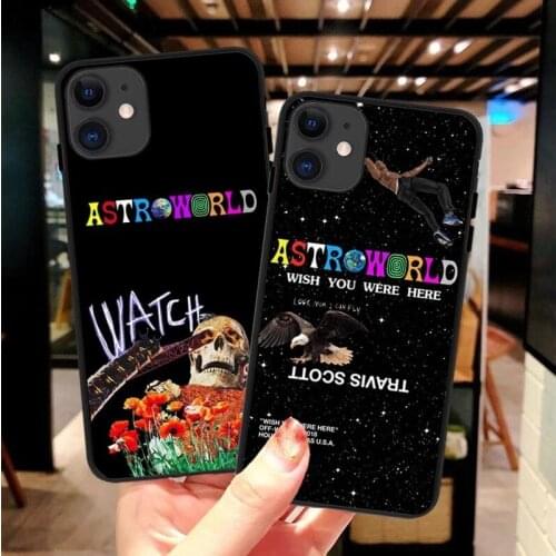 Travis Scott Astroworld Soft Luxury Silicone Phone Case for iPhone 12 Mini 11 Pro XS Max XR X 6S 7 8 Plus SE 2020 Cover Coque