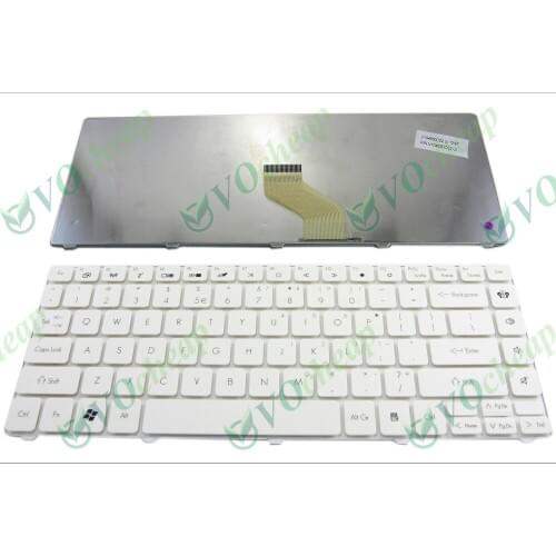 New Notebook Laptop keyboard FOR Gateway NV49 NV49C series, Packard Bell EasyNote NM85 NM86 NM87 White US - V104630CS2 NSK-AM41D