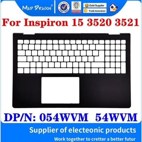 New Original 054WVM 54WVM AP3LE000101 For Dell Inspiron 15 3520 3521 Laptop Replacement Palmrest Upper Cover Case Black Shell