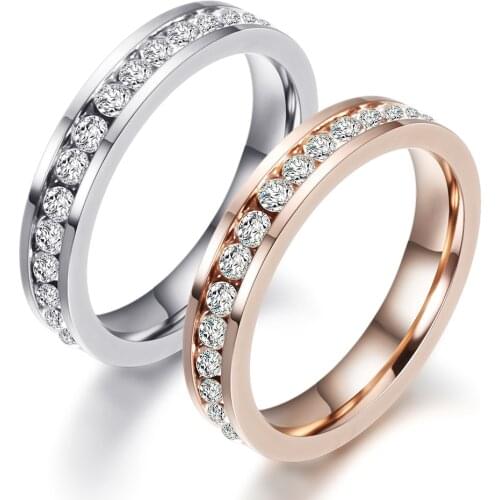 Wedding Ring Daily Casual Jewelry Accessories Womens Stainless Steel Ring For Weddings & Events