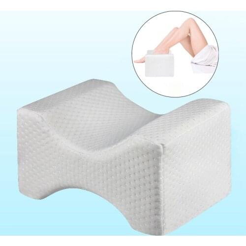 Orthopedic Memory Foam Knee Wedge Pillow for Sleeping Sciatica Back Hip Joint Pain Relief Side Sleeper Leg Pad Support Cushion