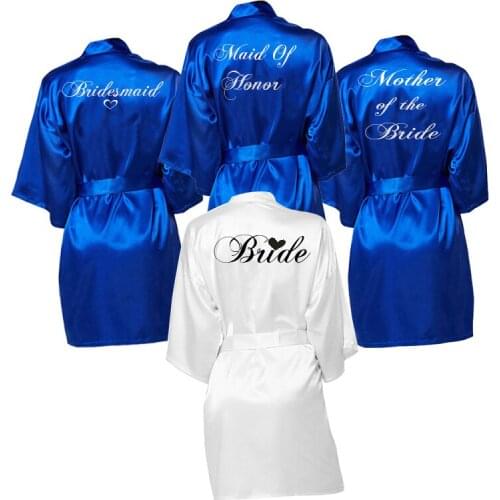 Personalized Favors gift Bride Team Robe Custom Name bridesmaid Bride Tribe bridal shower Cover-ups Robes Bachelor Party