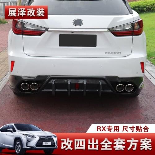 Suitable for of Modification Lexus Rx300rx200trx450 Four Outlet Throat Carbon Fiber Tail Surrounded by Rear Lip