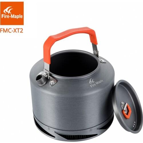 Fire Maple Hiking Kettle Outdoor Camping Cookware Heat Exchange Pinic Kettle Coffee Tea Pot 0.8/1.5L With Tea Filter