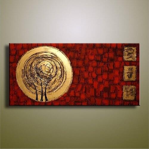Hand painted oil painting on canvas modern 100% best art abstract tree oil painting wall art picture home decor