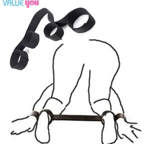 Adult Games Slave Sex Toys For Woman Couples BDSM Bondage Restraints Adjustable Handcuffs Ankle Nylon Straps Fetish Sex Products