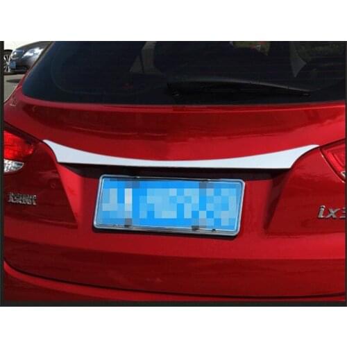 Car styling ABS Chrome Car Rear Trunk Lid Cover Trim Trunk trunk trim for Hyundai IX35 2010-2015 Car accessories