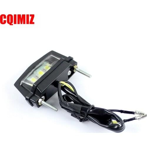 Universal Motorcycle SMD Number Licence Plate Street Bike Scooter Quad Trike ATV Number Plate Light