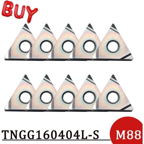 High Quality TNGG160404L S M88 Carbide Inserts External Turning Tool Blades CNC Lathe Cutter Tools Use For Stainless Steel