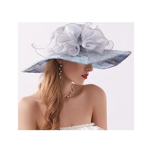 Wedding hat chapeau mariage femme lace facinator hats blue for women elegant bridal hat wedding accessories 2020