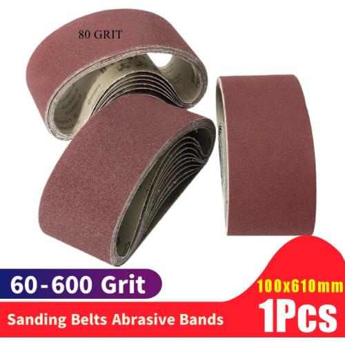 10PCS 610*100mm Abrasive Sanding Belts 24"*4" P60 - P600 for Wood Soft Metal Sanding Machine