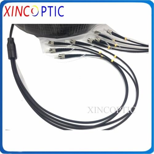 10M,4Core MM OM1 62.5/125,LSZH/TPU Jacket,LC/UPC-LC/ST/SC/FC 4.0mm 4F Armored Multimode Fiber Optical Patch Cord Cable Jumper